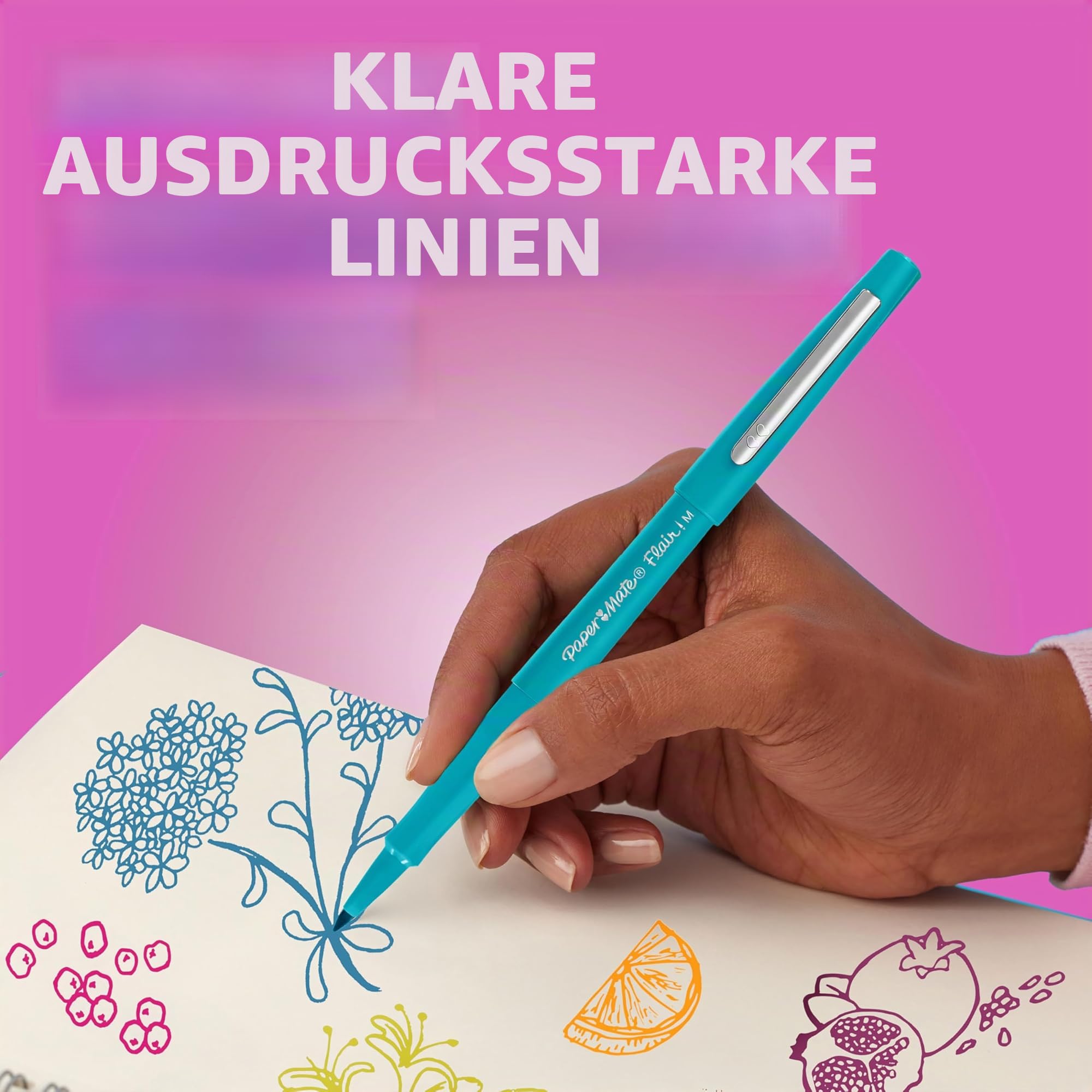 paper-mate-flair-filzstifte-mittlere-spitze-0-7-mm-16-farben image 5