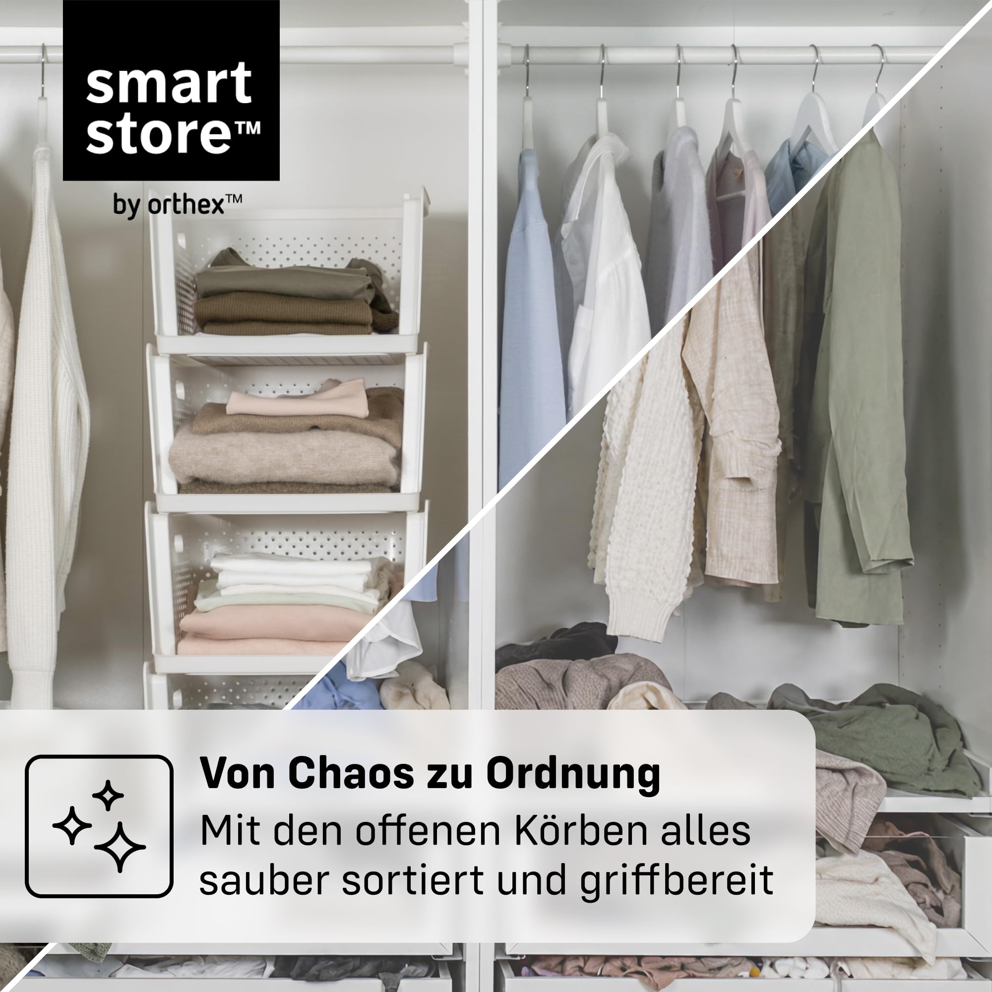smartstore-essence-stack-kleiderschrank-organizer-18l-4er-set-off-white image 5