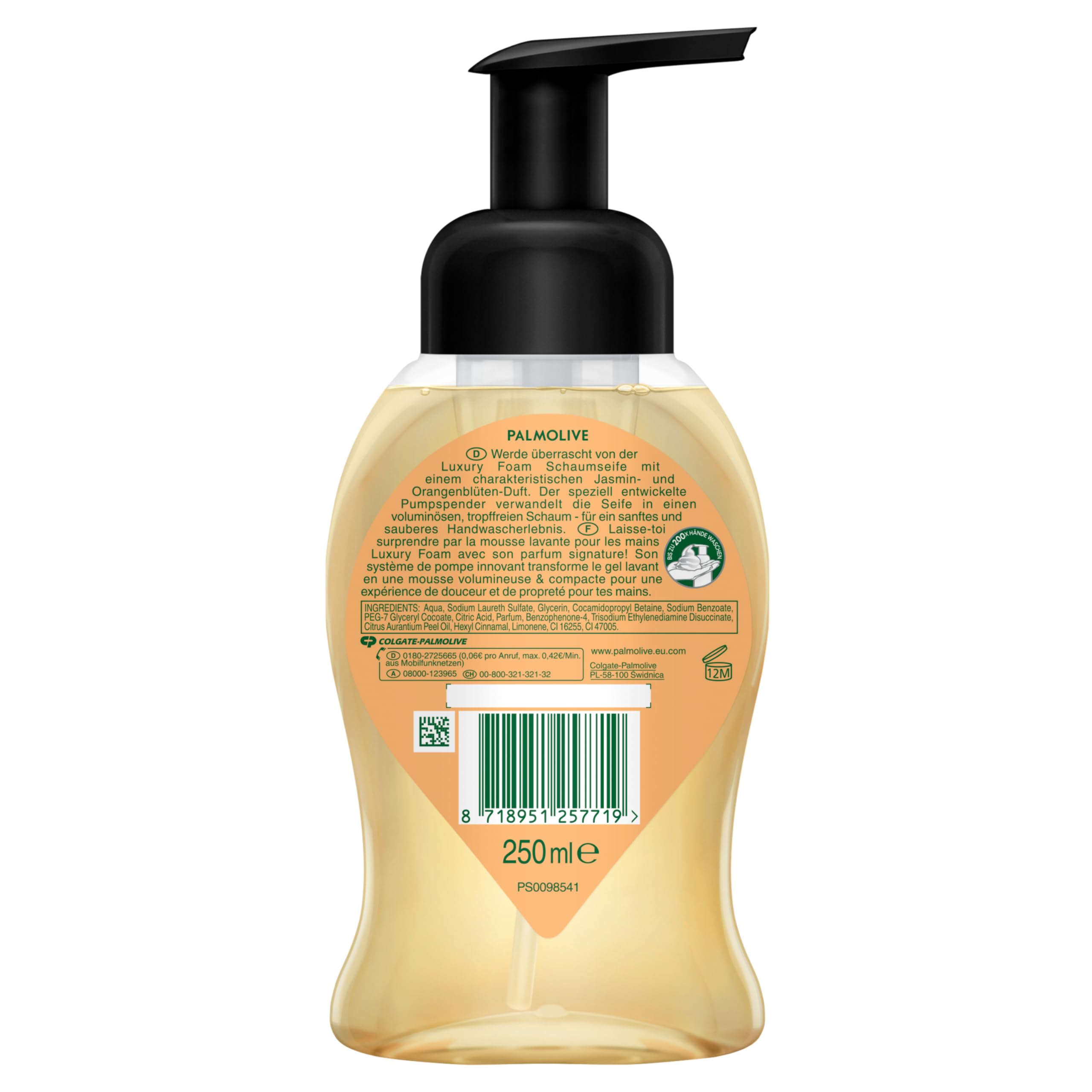palmolive-luxury-foam-jasmin-orangenbl-ten-schaumseife-6-x-250-ml image 3