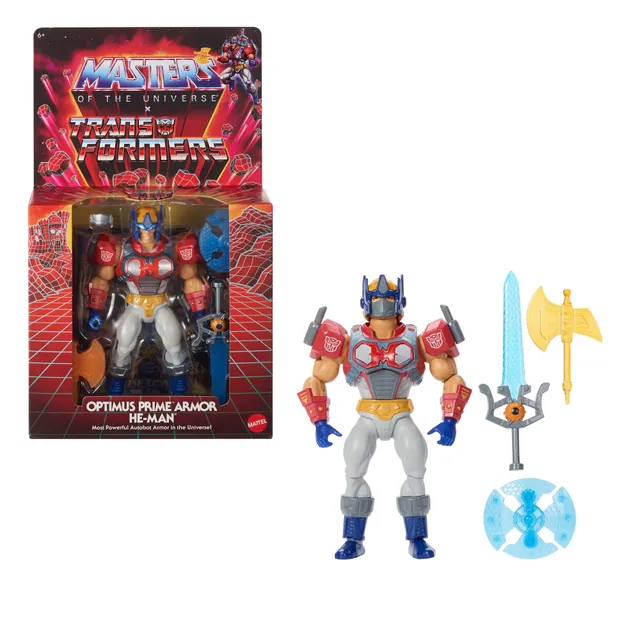 masters-of-the-universe-origins-transformers-optimus-prime-armor-he-man-14-cm image 1
