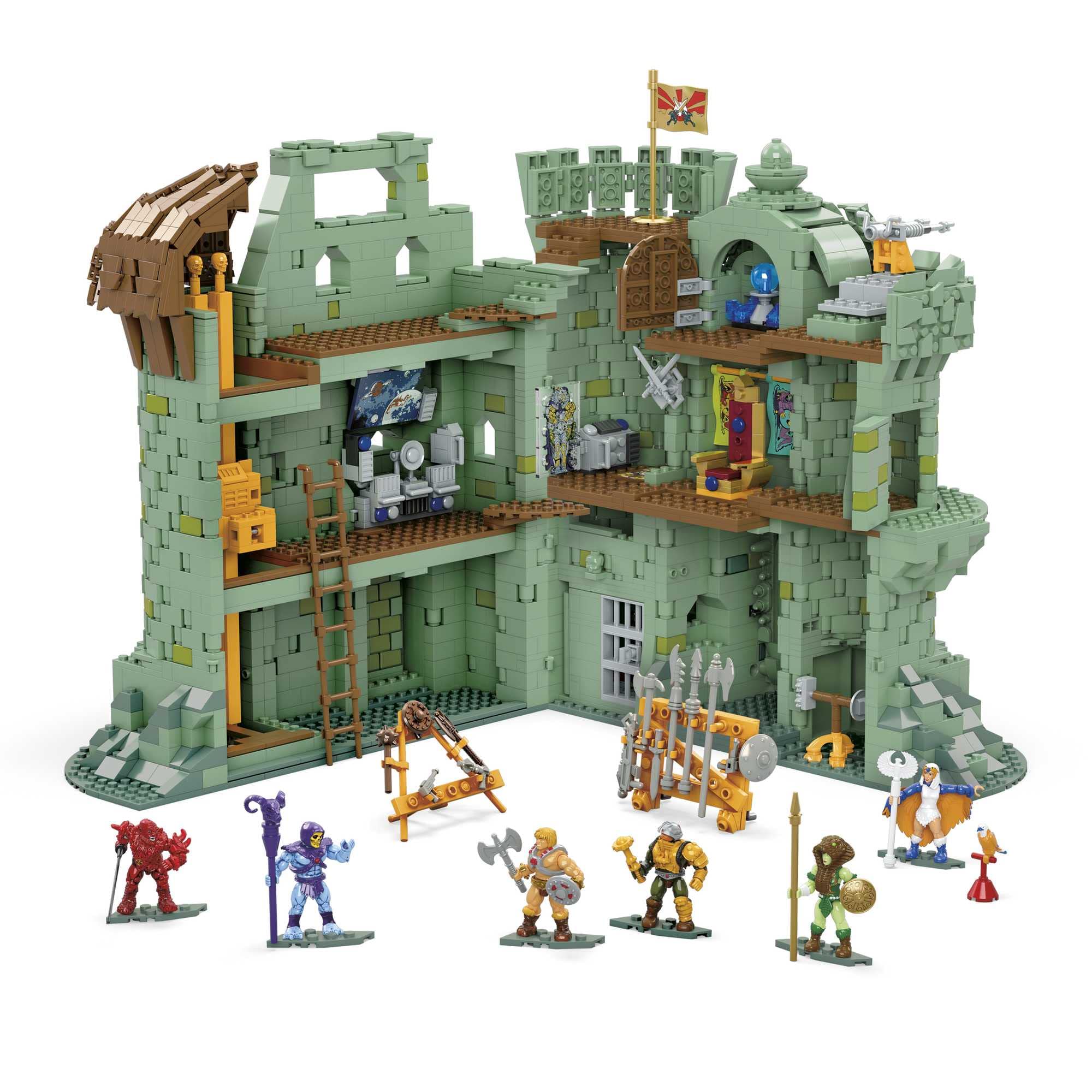 mega-masters-of-the-universe-castle-grayskull-bauset-ggj67-3508-teile image 3