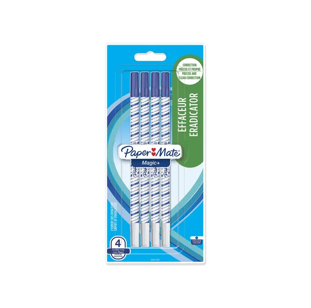 paper-mate-magic-tintenkiller-fein-blau-4er-pack image 1