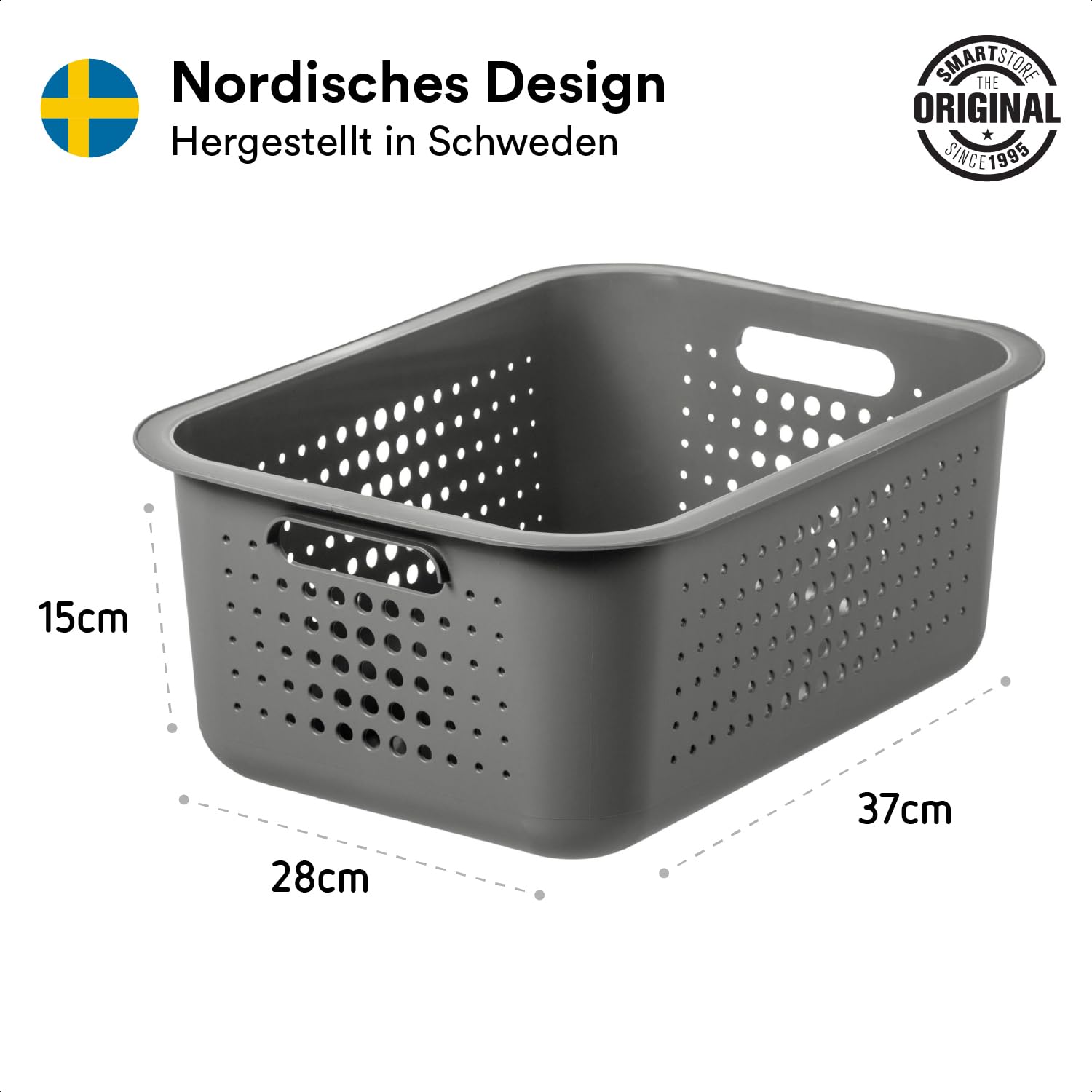 smartstore-basket-recycled-aufbewahrungskorb-10l-taupe-37x28x15-cm image 2