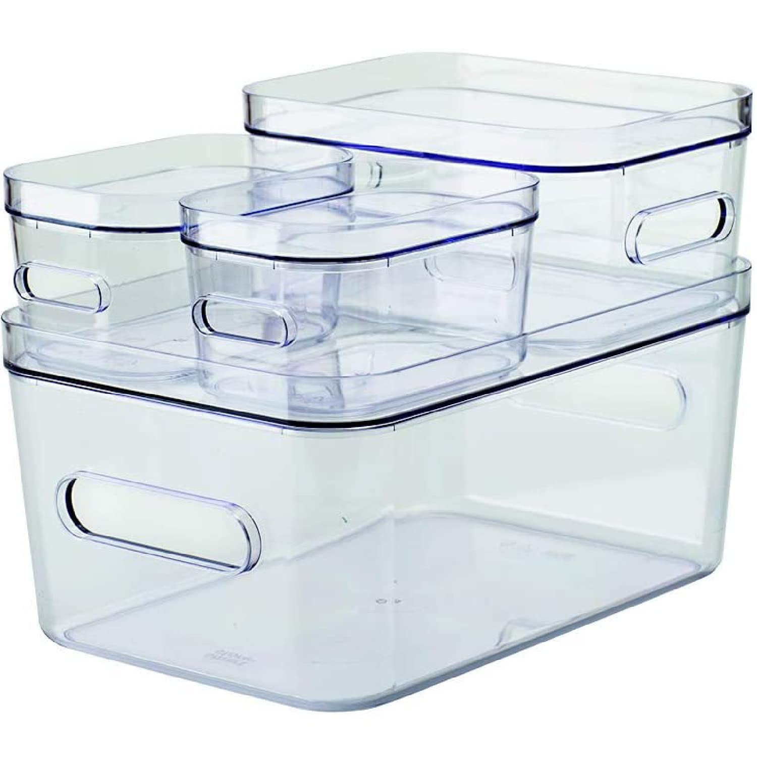 smartstore-compact-clear-4er-set-aufbewahrungsbox-mit-deckel-1x-m-1x-s-2x-xs image 1